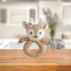 Living Textiles Ava The Fawn Knitted Rattle