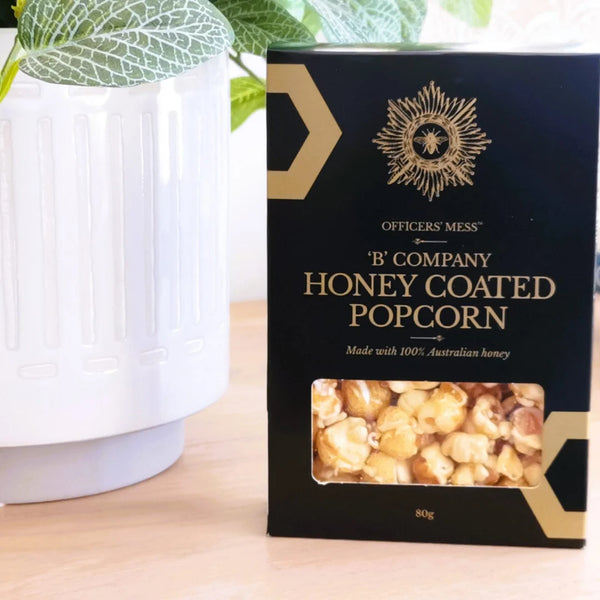 OFFICERS MESS B COMPANY HONEY COATED POPCORN 80G