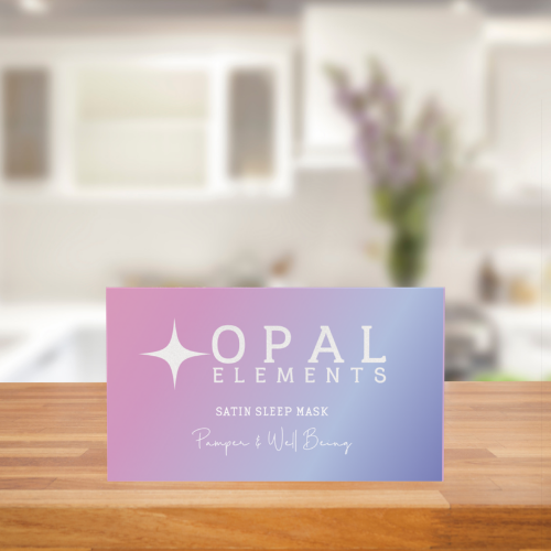 OPAL ELEMENTS BLACK SILK EYE MASK