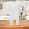 Pure Baby Basics Wheat Rib Zip Growsuit (Sizes 00 or 000)