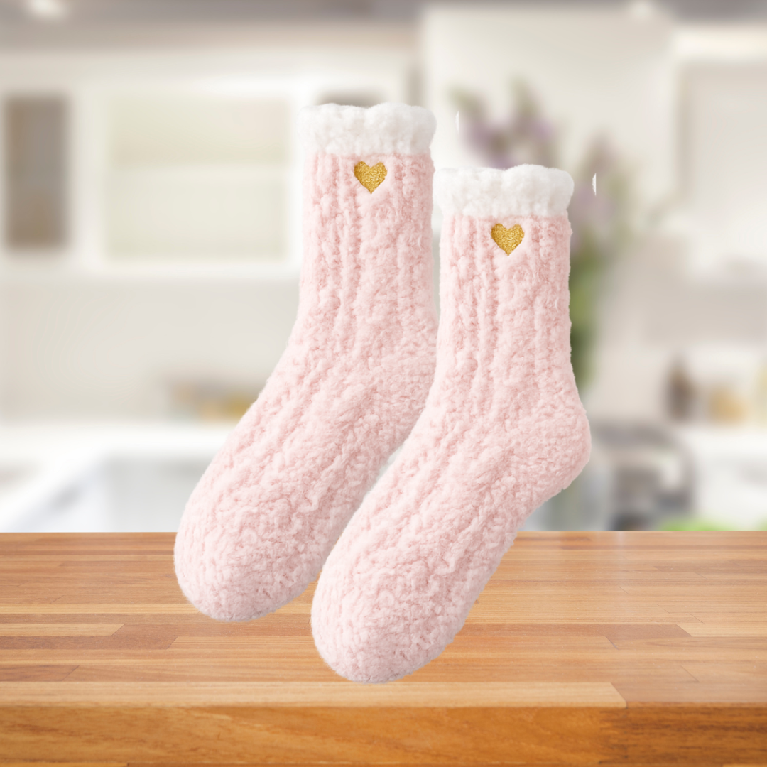 Rufia - Soft Pastel Fuzzy Lounge Socks