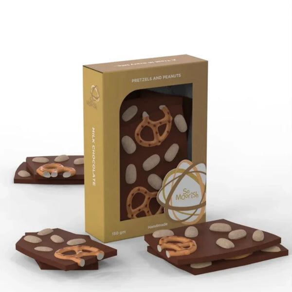 SO MOORISH CHOCOLATE PRETZEL PEANUT SHARDS 150G