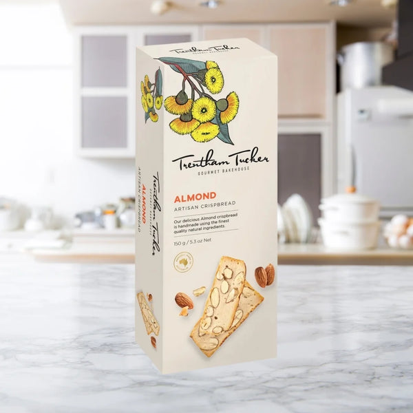 TRENTHAM TUCKER ALMOND CRISPBREAD BOX 150G
