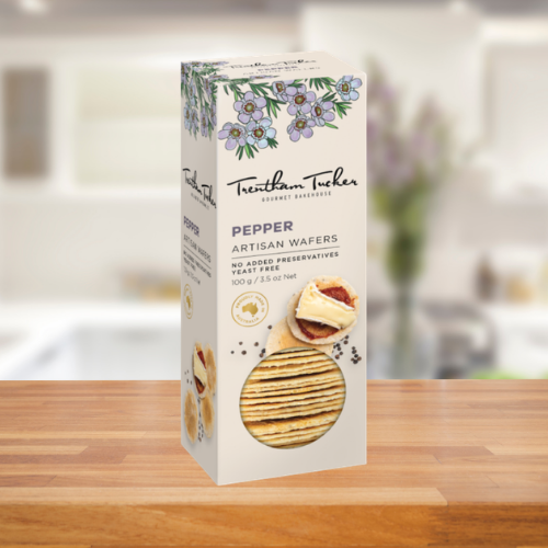 TRENTHAM TUCKER PEPPER ARTISAN WAFERS 100G