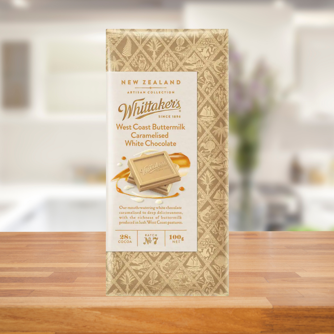 WHITTAKERS BUTTERMILK CARAMELISED WHITE CHOCOLATE 100G