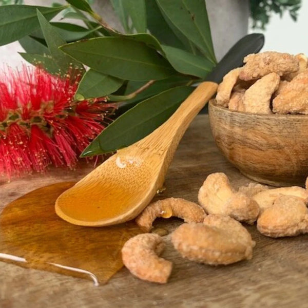 WICKED NUTS BUSH HONEY CASHEWS CRAFT NUTS 100G