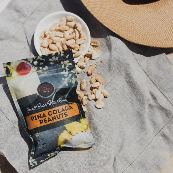 WICKED NUTS PINA COLADA INFUSED PEANUTS 120G