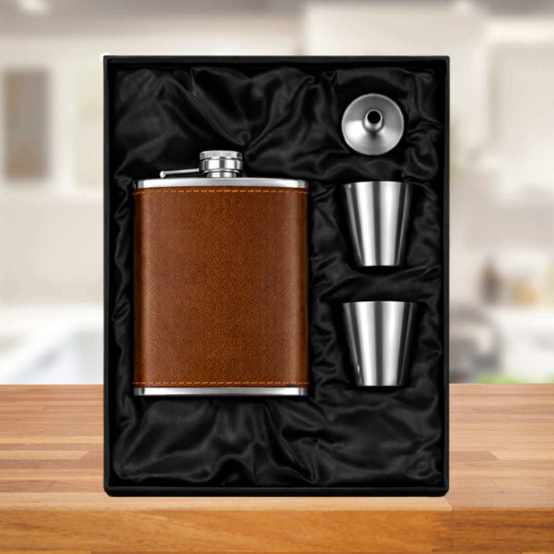 Whisky Flask gift set