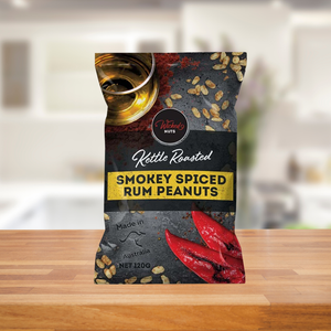 Wicked Nuts Smoky Spiced Rum Infused Peanuts 120g