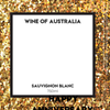 Gold Sparkle Sauvignon Wine with Label