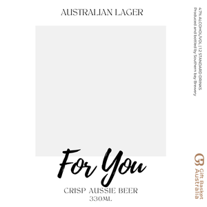 For You Beer with Label