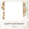 Happy Birthday Chardonnay Wine with Label