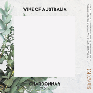 Nature Chardonnay Wine with Label